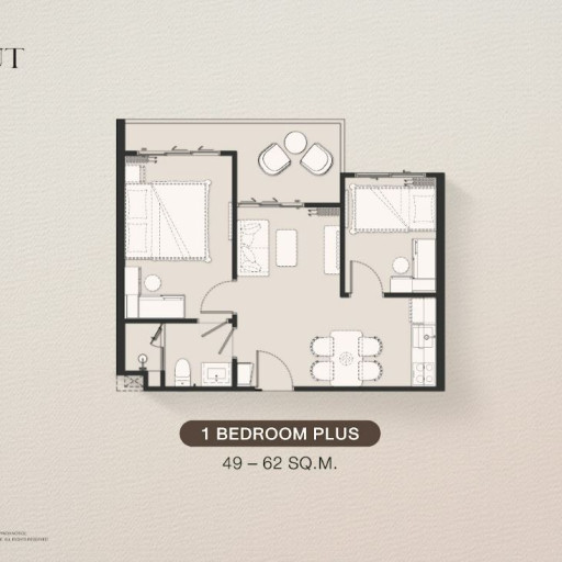 The Title Biancana, 1 bedroom apartments - from 31 m² to 62 m²