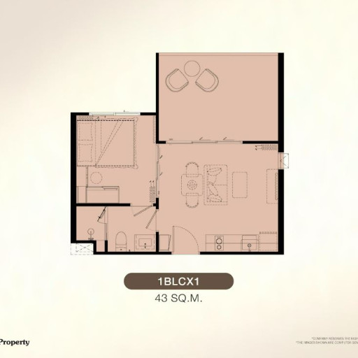 The Title Biancana, 1 Bedroom - 43 m²